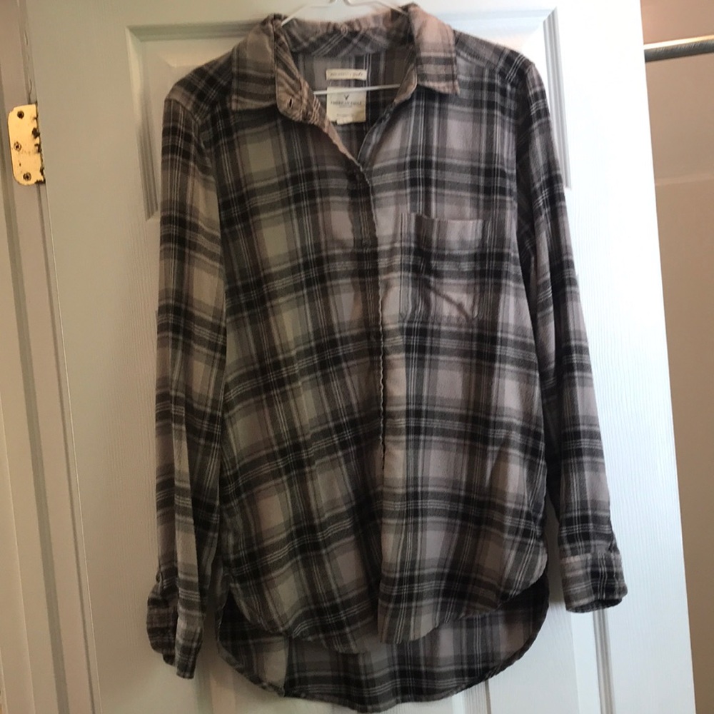 American Eagle Lavender Flannel